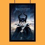 Pet Maleficent Halloween Pet Portrait - Custom Pet Portrait