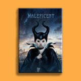 Pet Maleficent Halloween Pet Portrait - Custom Pet Portrait