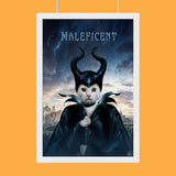 Pet Maleficent Halloween Pet Portrait - Custom Pet Portrait