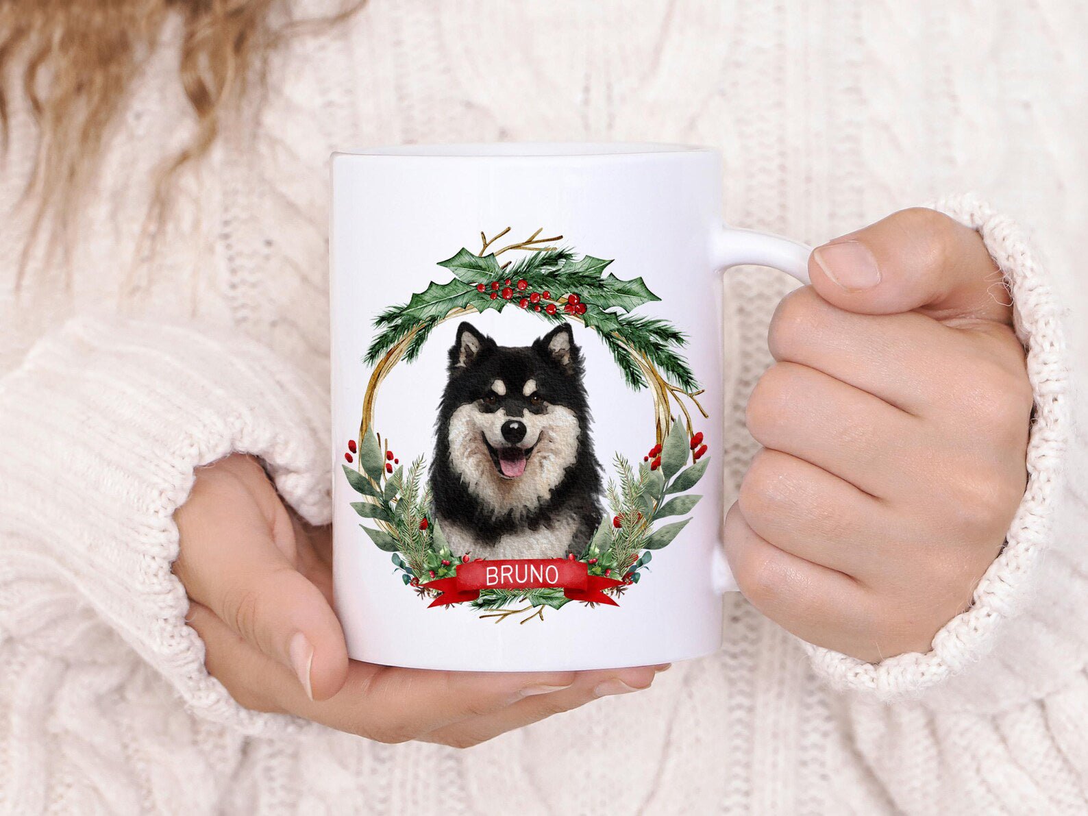 Memorial Christmas Gift Custom Pet Mug Using Pet Photo + Name Personalized Dog - 1 Pet - Furr and Family