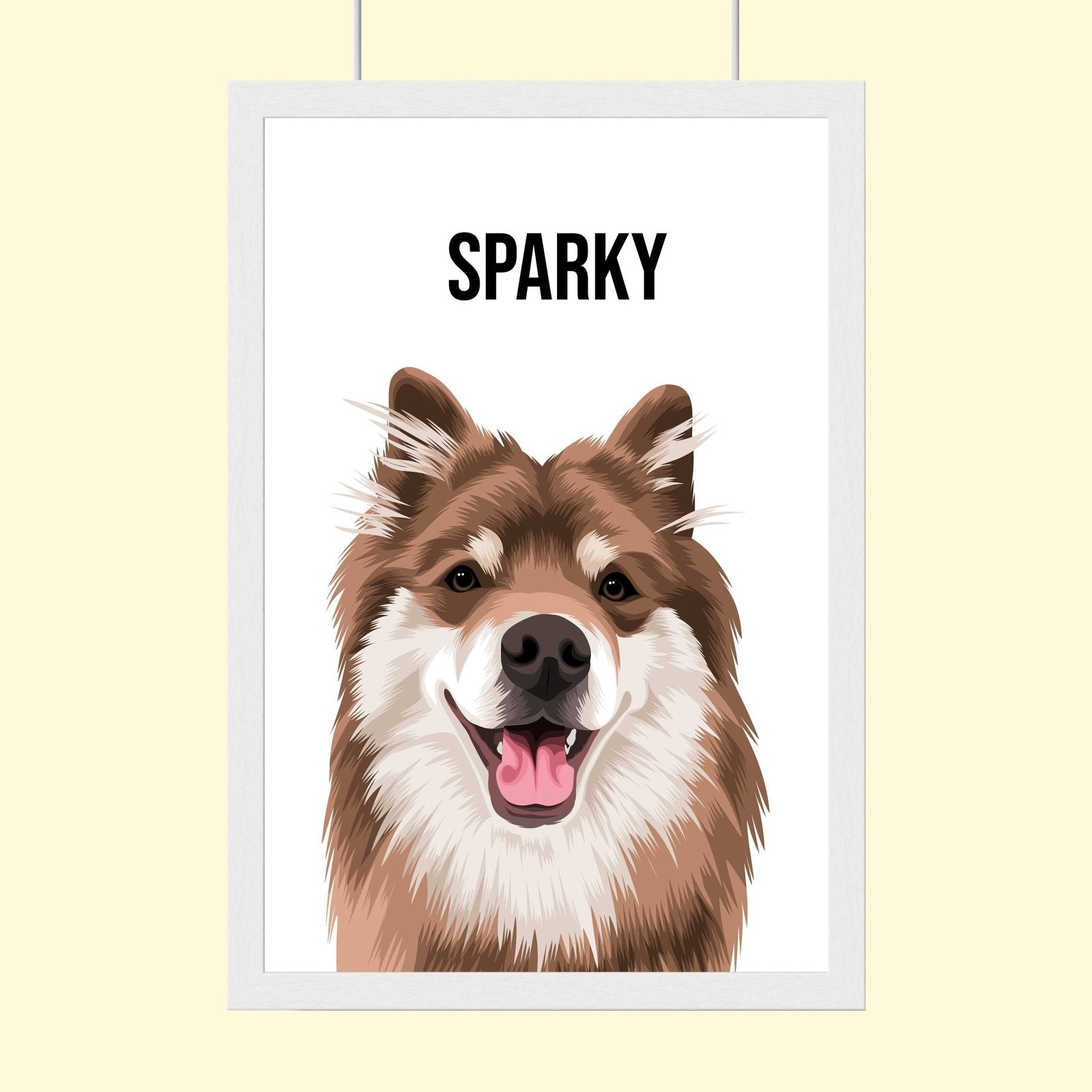 Modern Pet Vector - Custom Pet Portrait - 1 Pet - Furr and Family