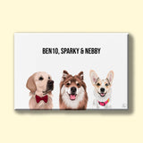 Modern Pet Vector - Custom Pet Portrait - 1 Pet - Furr and Family