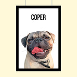 Modern Pet Vector - Custom Pet Portrait - 1 Pet - Furr and Family