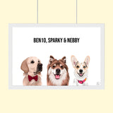 Modern Pet Vector - Custom Pet Portrait - 1 Pet - Furr and Family