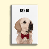 Modern Pet Vector - Custom Pet Portrait - 1 Pet - Furr and Family