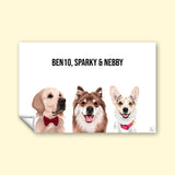 Modern Pet Vector - Custom Pet Portrait - 1 Pet - Furr and Family