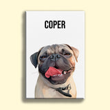 Modern Pet Vector - Custom Pet Portrait - 1 Pet - Furr and Family