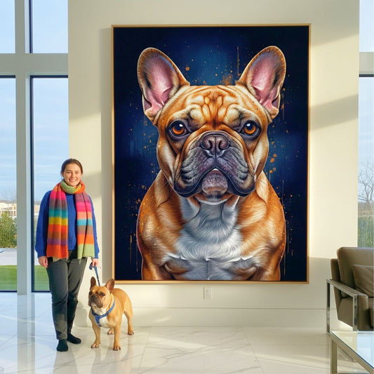 Modern Style - Custom Pet Portrait - modern art - 1 Pet - Furr and Family