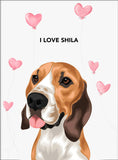Valentines Pet Portrait - 1 Pet - Furr and Family
