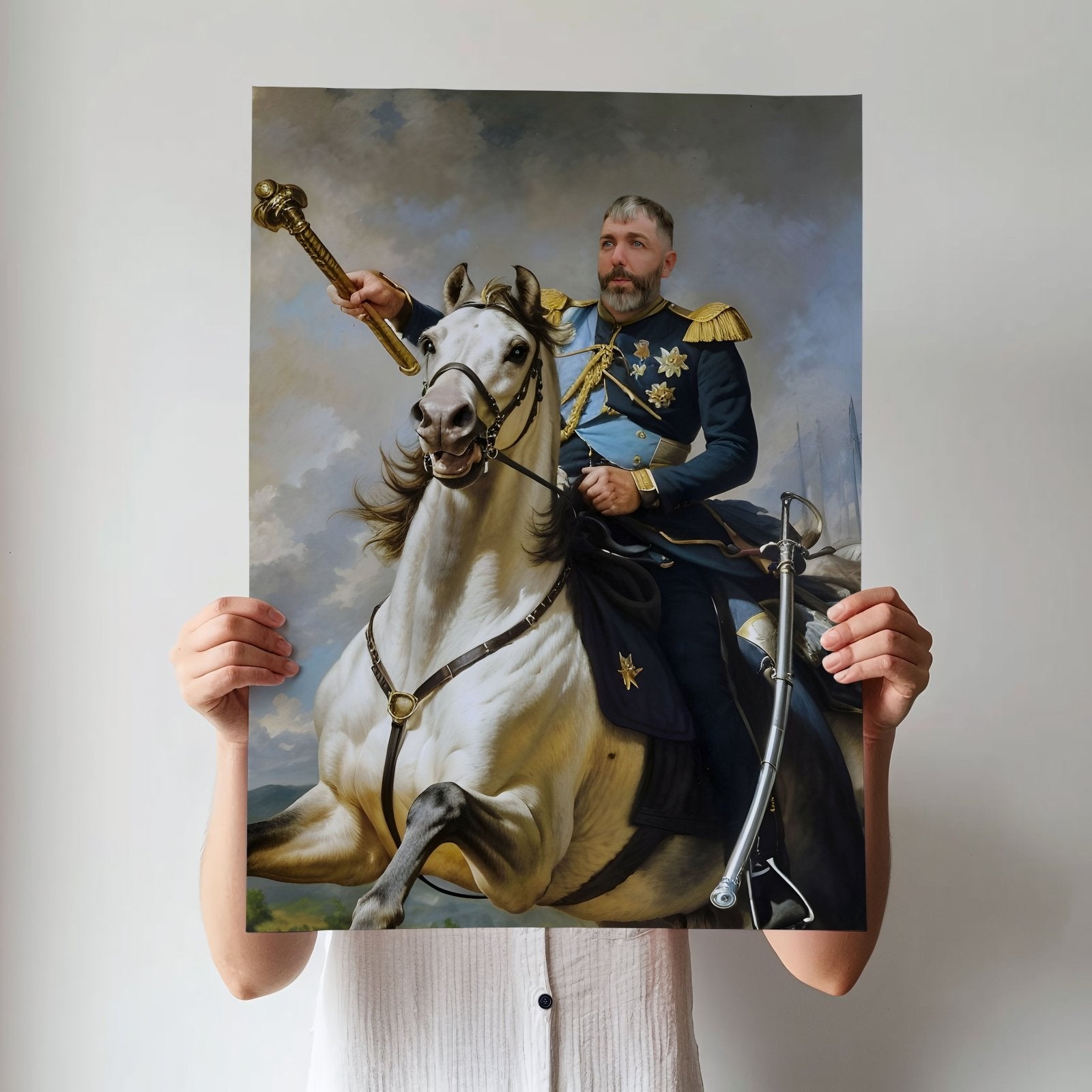 Mounted Commander Human Portrait - Human Portrait - Male - Furr and Family