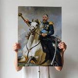 Mounted Commander Human Portrait - Human Portrait - Male - Furr and Family