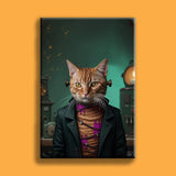 Mr & Mrs Vempire Halloween Pet Portrait - Custom Pet Portrait - 1 Pet - Furr and Family