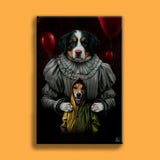 Mr & Mrs Vempire Halloween Pet Portrait - Custom Pet Portrait - 1 Pet - Furr and Family