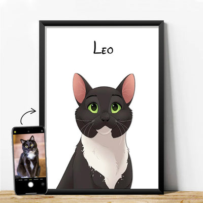 Custom pet portrait example 4