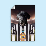Newcastle United Paw - Squad Pet Portrait - 1 Pet - Furr and Family