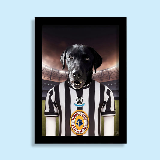 Newcastle United Paw - Squad Pet Portrait - 1 Pet - Furr and Family