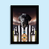 Newcastle United Paw - Squad Pet Portrait - 1 Pet - Furr and Family