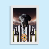 Newcastle United Paw - Squad Pet Portrait - 1 Pet - Furr and Family