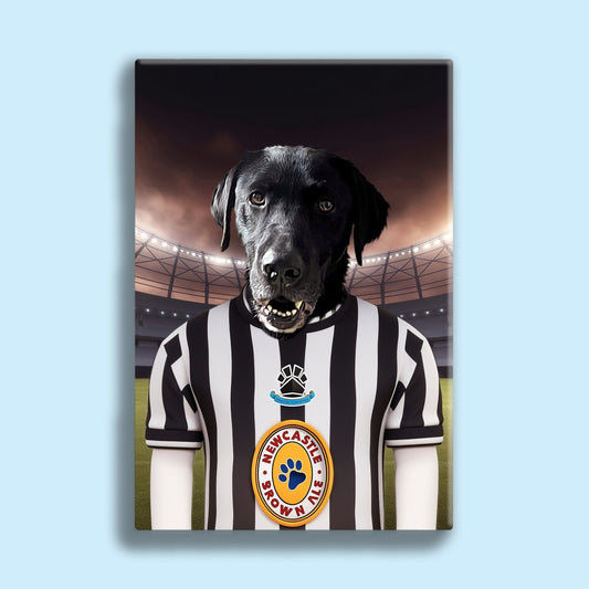 Newcastle United Paw - Squad Pet Portrait - 1 Pet - Furr and Family