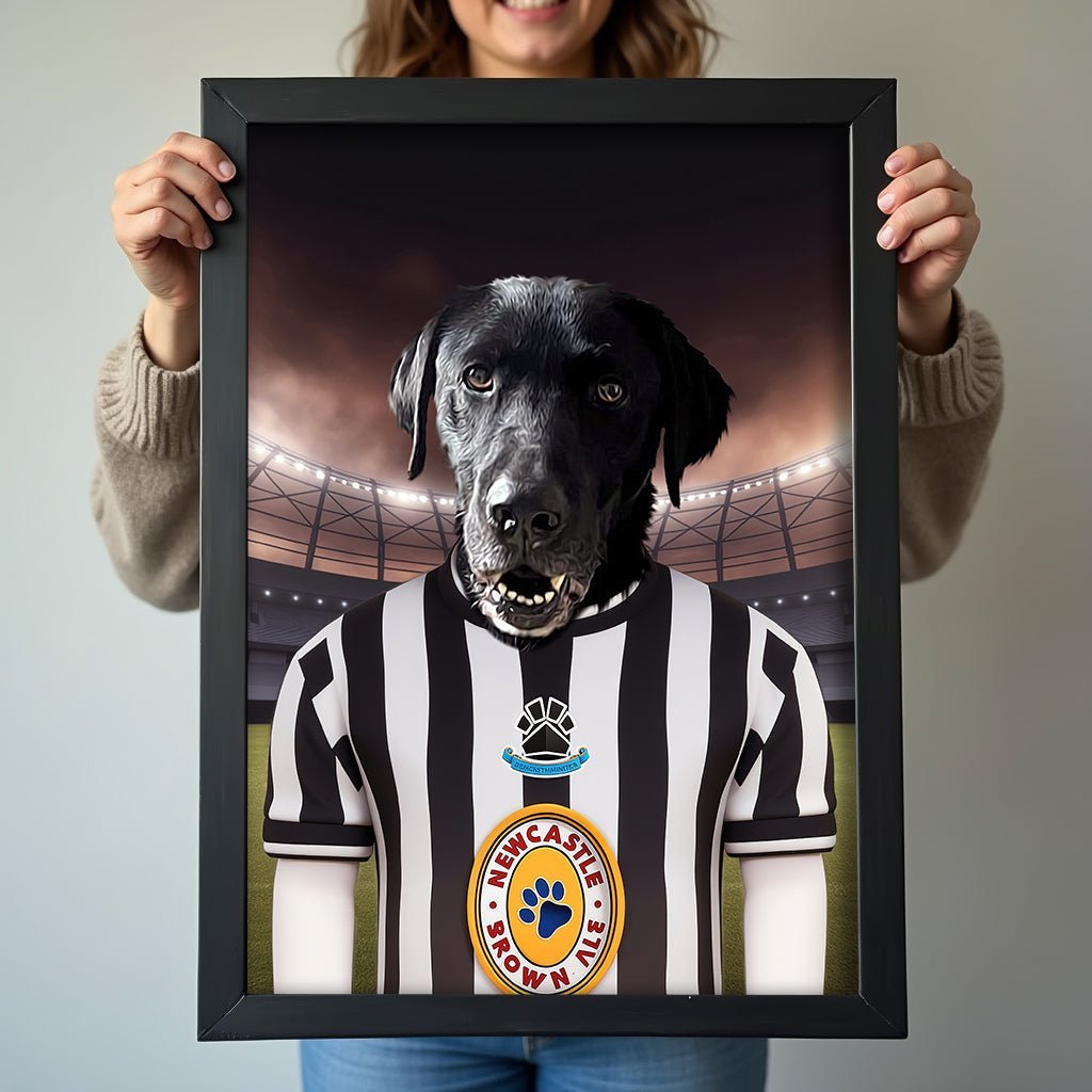 Newcastle United Paw - Squad Pet Portrait - 1 Pet - Furr and Family