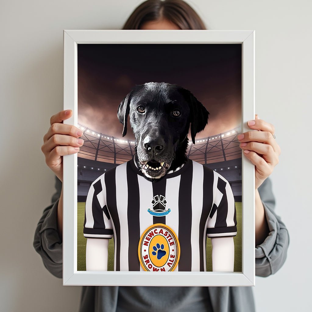 Newcastle United Paw - Squad Pet Portrait - 1 Pet - Furr and Family