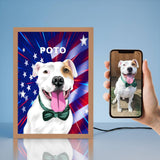 Night Light LED Pet Portrait - Night Light Pet Portrait - 1 Pet - Furr and Family