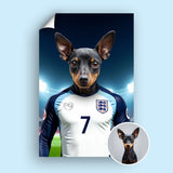 Number 7 – Bukayo Saka Pet Portrait - 1 Pet - Furr and Family