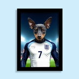 Number 7 – Bukayo Saka Pet Portrait - 1 Pet - Furr and Family