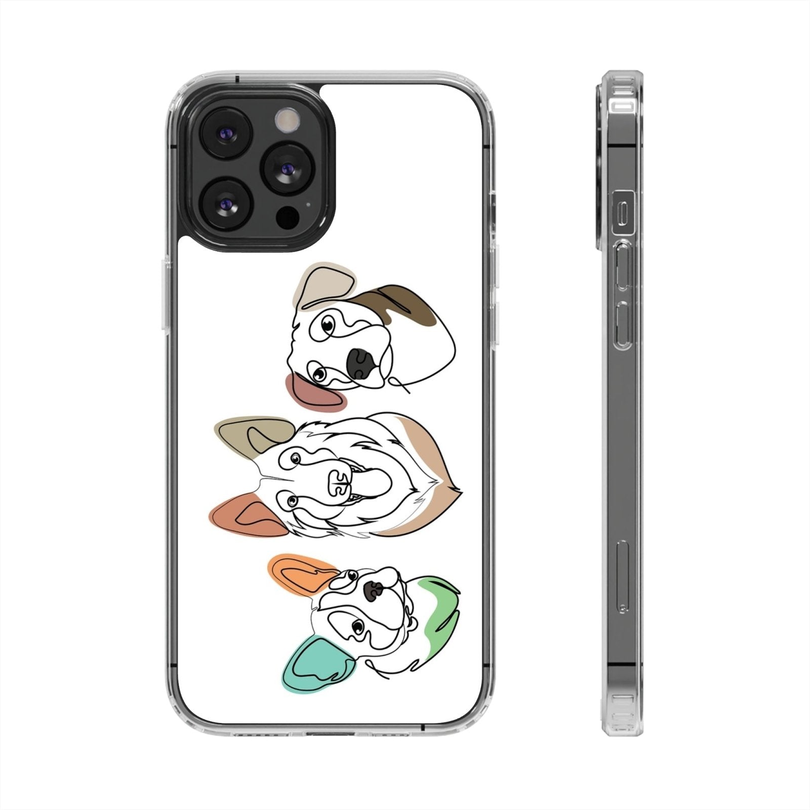 One Line Art Colored - Custom Mobile Cover - 1 Pet - Furr and Family