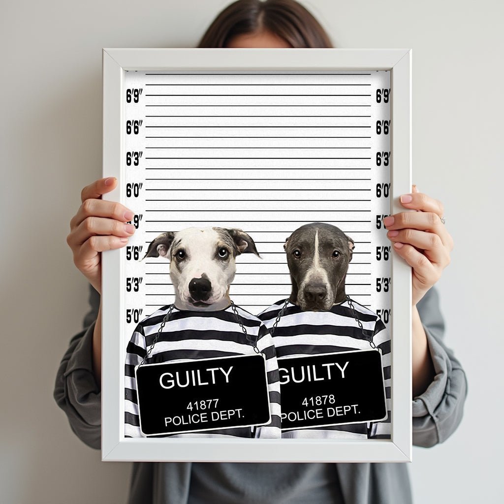 Partners in Crime Pet Portrait - 2 Pets - Furr and Family