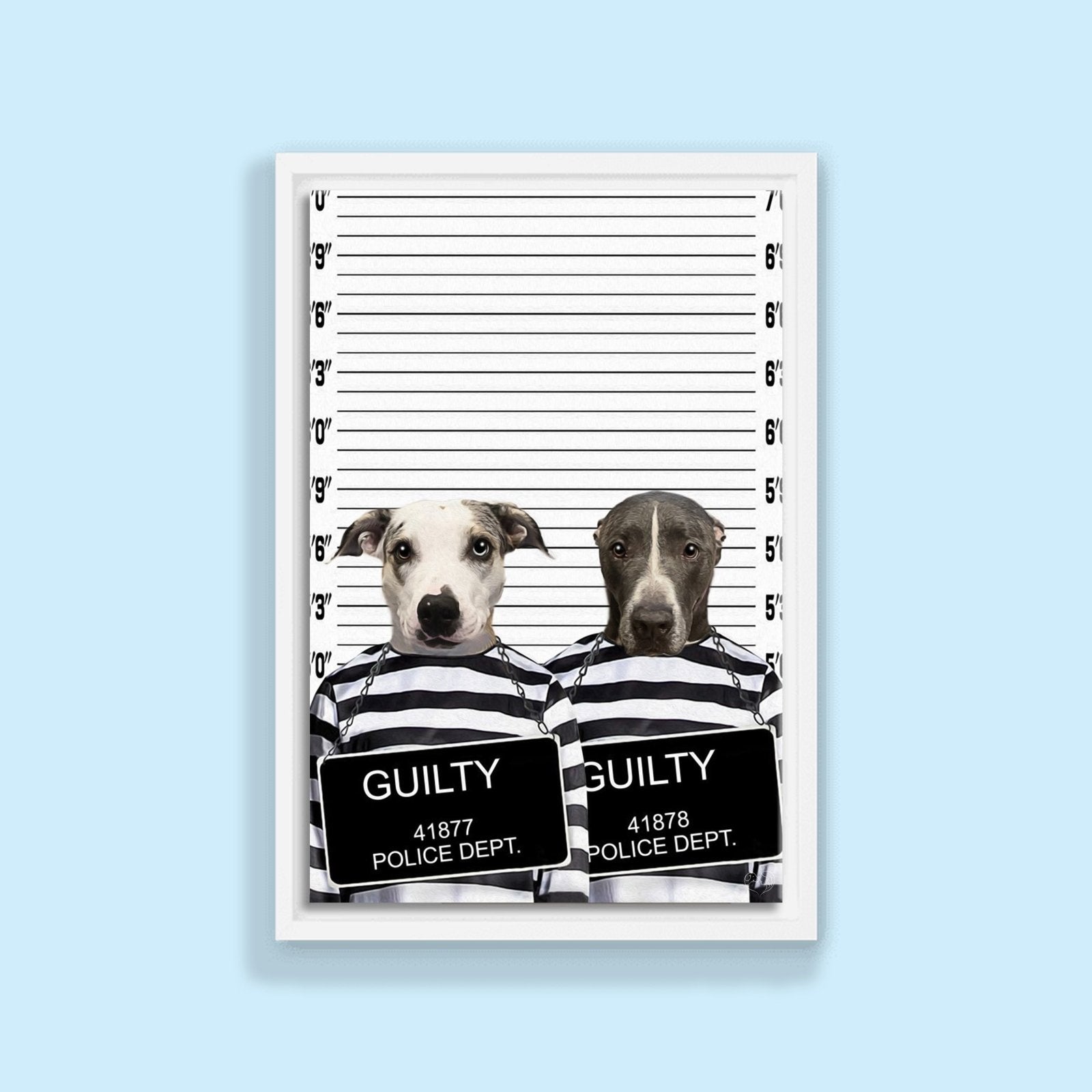 Partners in Crime Pet Portrait - 2 Pets - Furr and Family