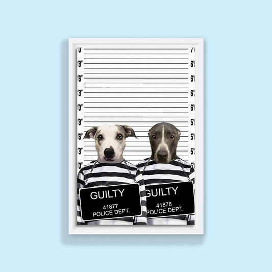 Partners in Crime Pet Portrait - 2 Pets - Furr and Family