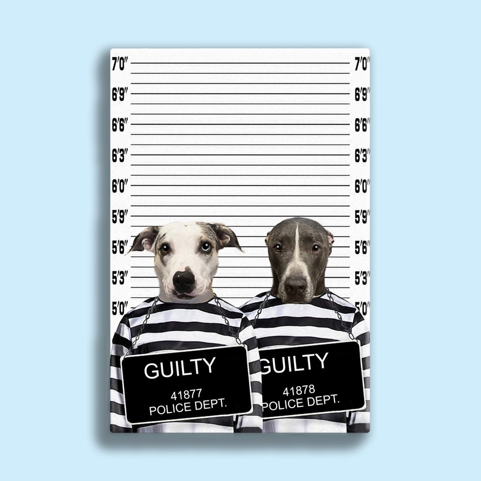 Partners in Crime Pet Portrait - 2 Pets - Furr and Family