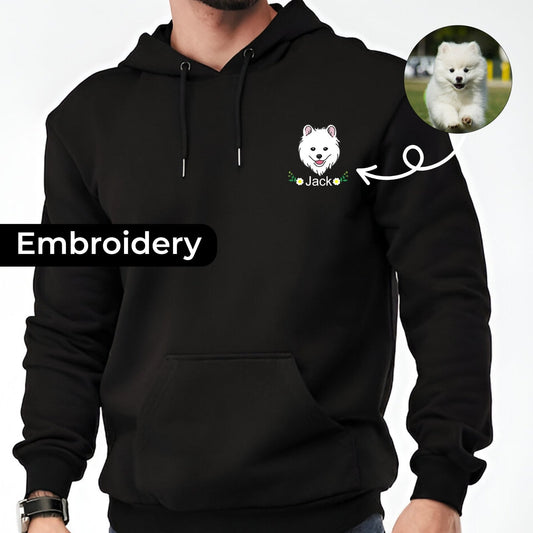 Personalised Pet Head Embroidered Mom & Dad Hoodies - Hoodie - 1 Pet - Furr and Family
