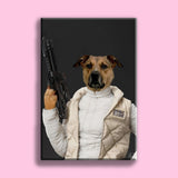 Personalized Princess Leia Pet Portrait - Star Wars Gift - 1 Pet - Furr and Family