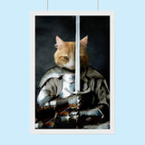 Pet Armed Warrior – Custom Pet Portrait - 1 Pet - Furr and Family