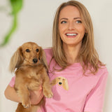 Custom Pet Head Embroidered Mom & Dad Tshirts - Sweatshirts & Hoodies