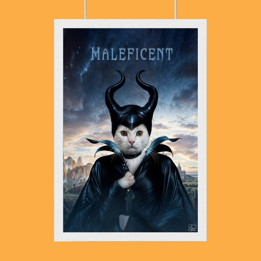 Pet Maleficent Halloween Pet Portrait - Custom Pet Portrait - 1 Pet - Furr and Family