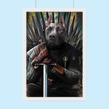 Pet of the King GOT Portrait - Custom Pet Portrait - 1 Pet - Furr and Family