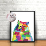 Pop Art - Custom Pet Portrait - 1 Pet - Furr and Family
