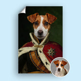 Prince Charming Pup – Personalized Regal Portrait - 1 Pet - Furr and Family