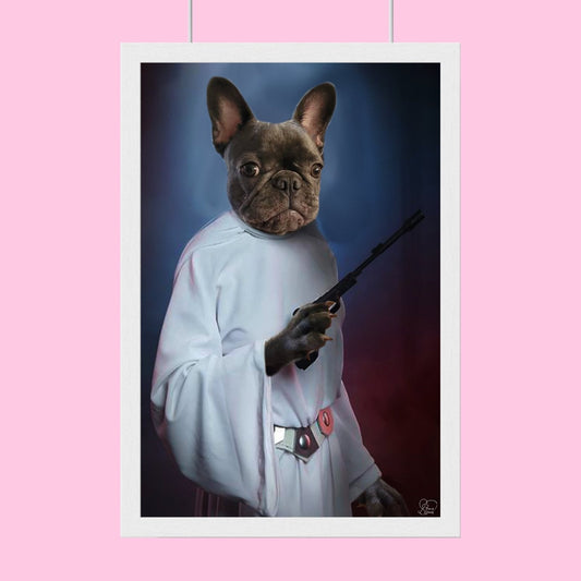 Princess Leia Star Wars - Custom Pet Portrait - 1 Pet - Furr and Family
