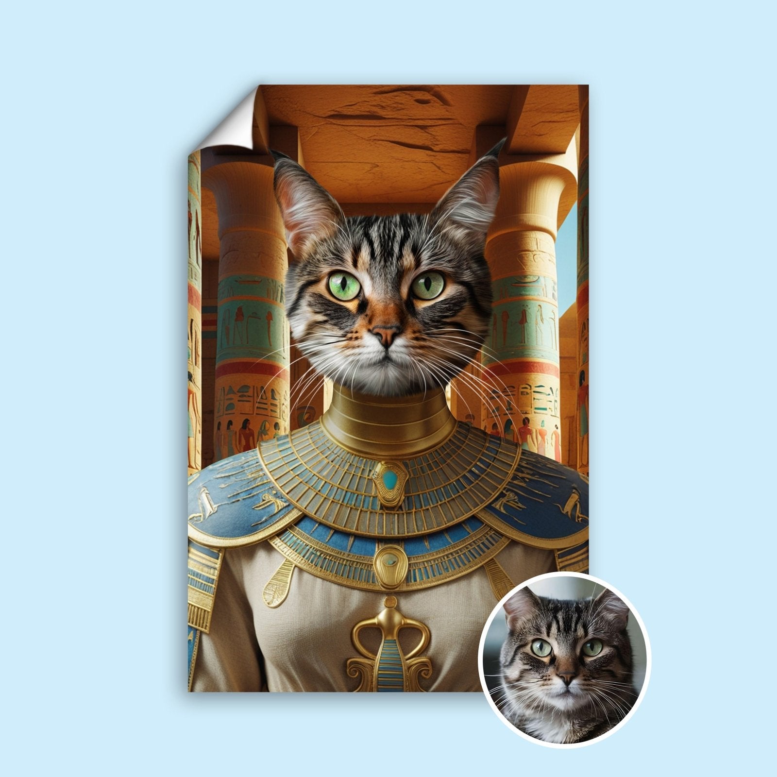 Queen of the Nile – Royal Egyptian Pet Art - 1 Pet - Furr and Family