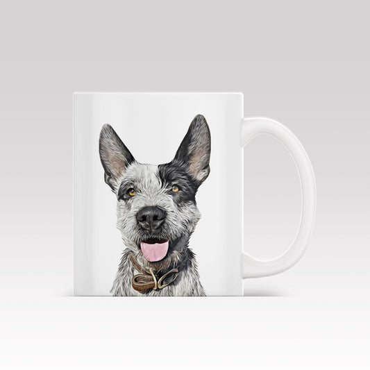 Realistic Pet Portrait - Custom Mug - 1 Pet - Furr and Family