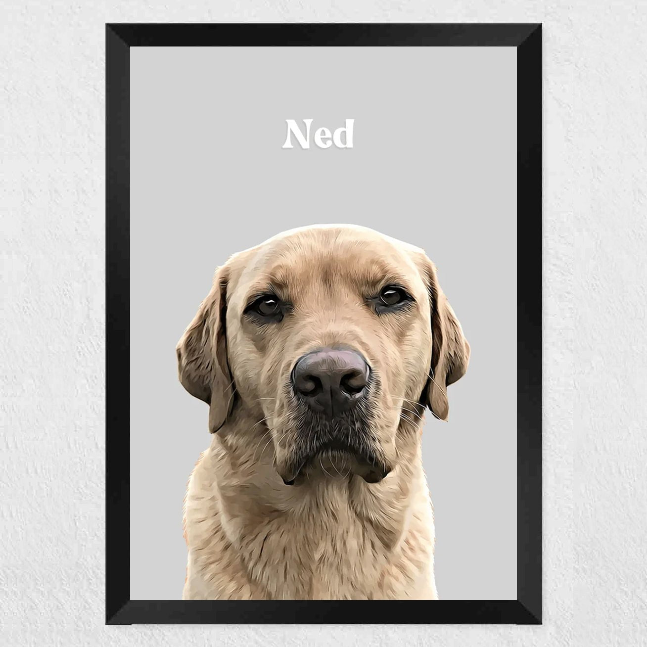 Realistic Pet Portrait - 1 Pet - Furr and Family