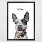Realistic Pet Portrait - 1 Pet - Furr and Family