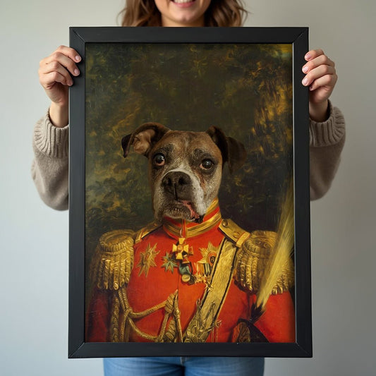 Regal Pet Portrait - Custom Pet Portrait - 1 Pet - Furr and Family