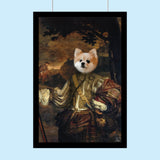 Regal Renaissance Dog Portrait – Custom Elegant Pet Artwork - 1 Pet - Furr and Family