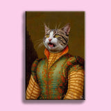 Regal Renaissance Pet Portrait – Custom Pet Canvas | Furr and Family - 1 Pet - Furr and Family