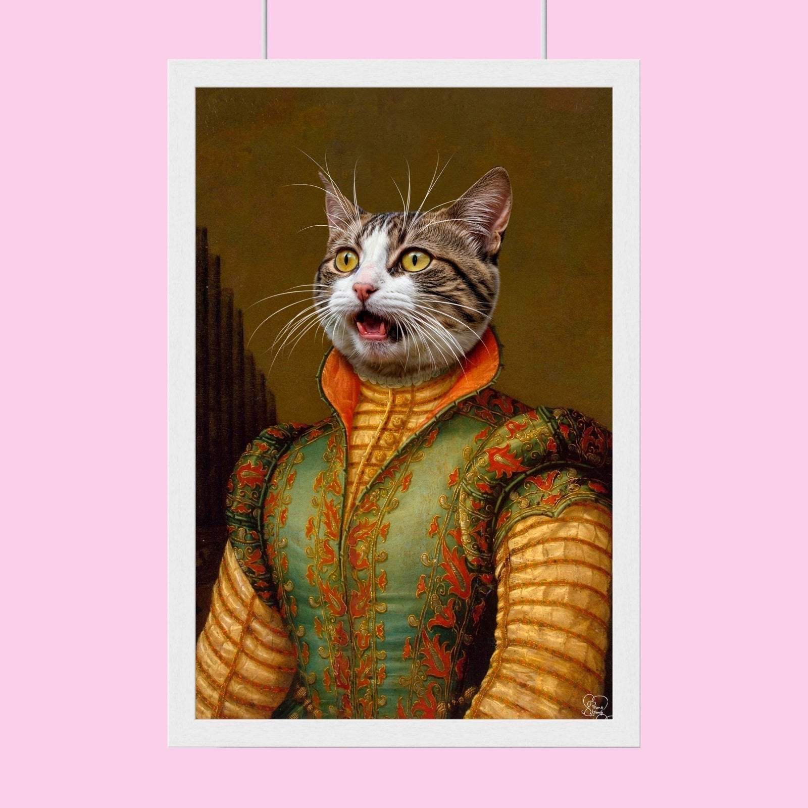 Regal Renaissance Pet Portrait – Custom Pet Canvas | Furr and Family - 1 Pet - Furr and Family